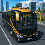 Lüks turist mobil otobüsü 3d